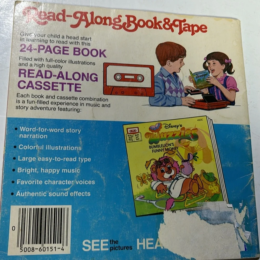 WUZZLES BOOK 1980s wuzzel book Wizzles Books WALT DISNEY WUZZLES BOOKS